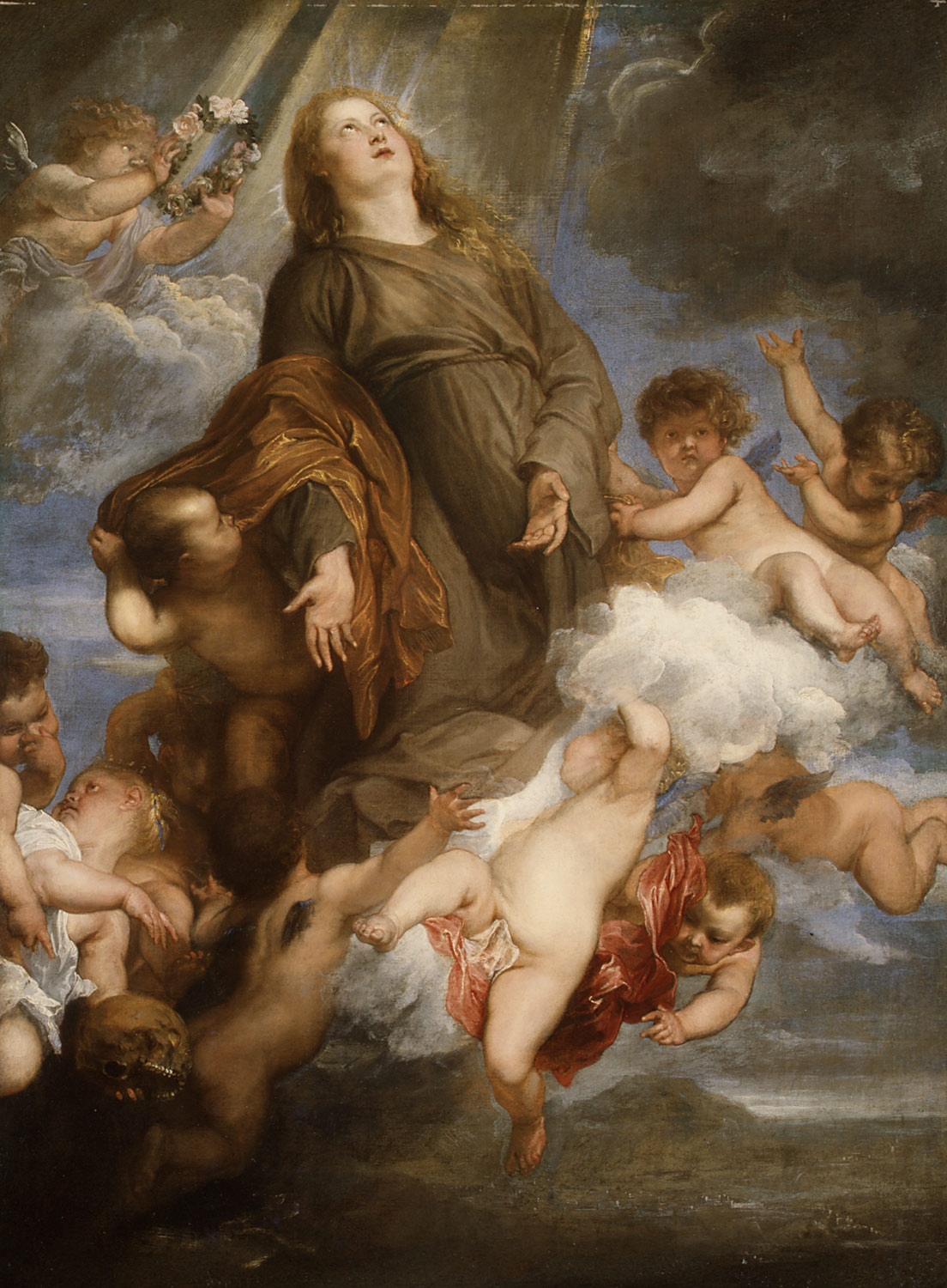 Saint Rosalie Interceding for the Plague in Detail Anthony van Dyck